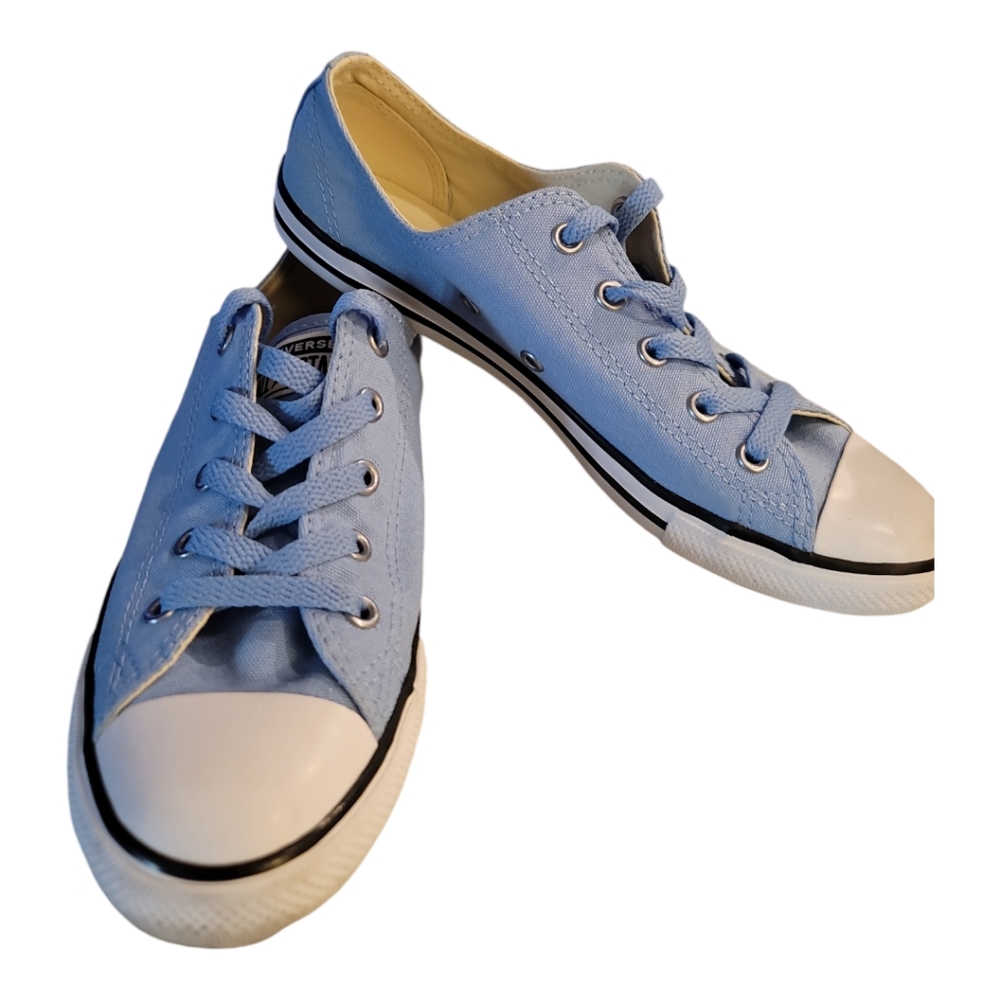 Converse All Star sneakers low top light blue womens 7 retro unisex